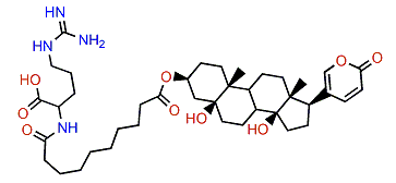 3-(N-Sebacyl argininyl)-telocinobufagin
